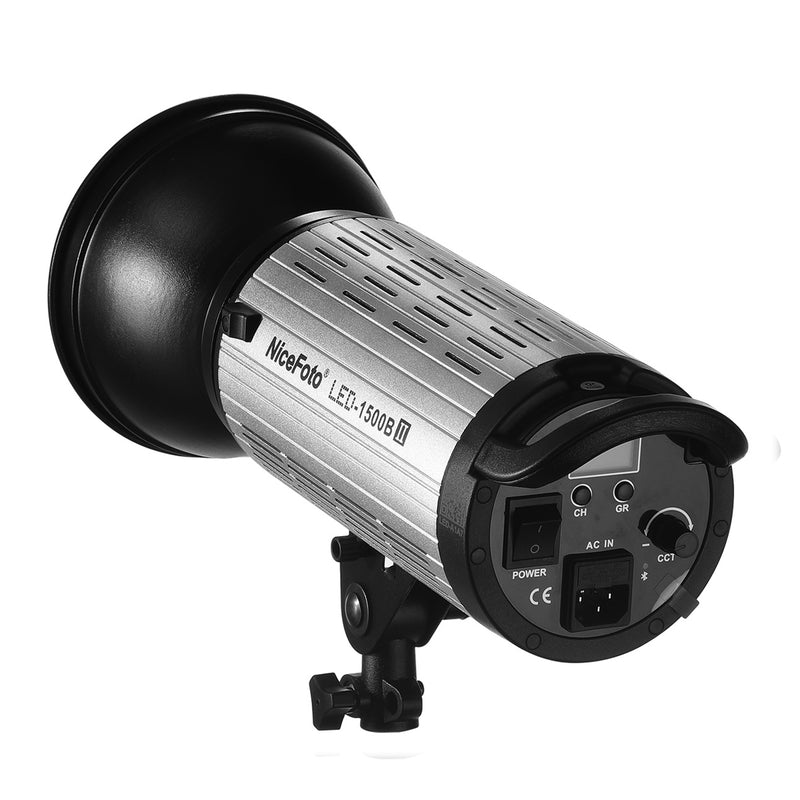 NiceFoto LED-1500B II Daylight LED Video Light Dual Power Supply Mobile APP 2.4G Remote Control