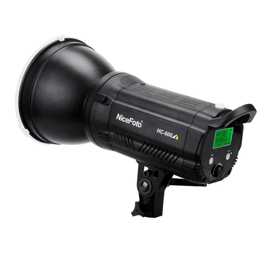 NiceFoto HC-600A 60W Bi-color COB LED Video Light 3200K-6500K with FSK 2.4G Remote Control