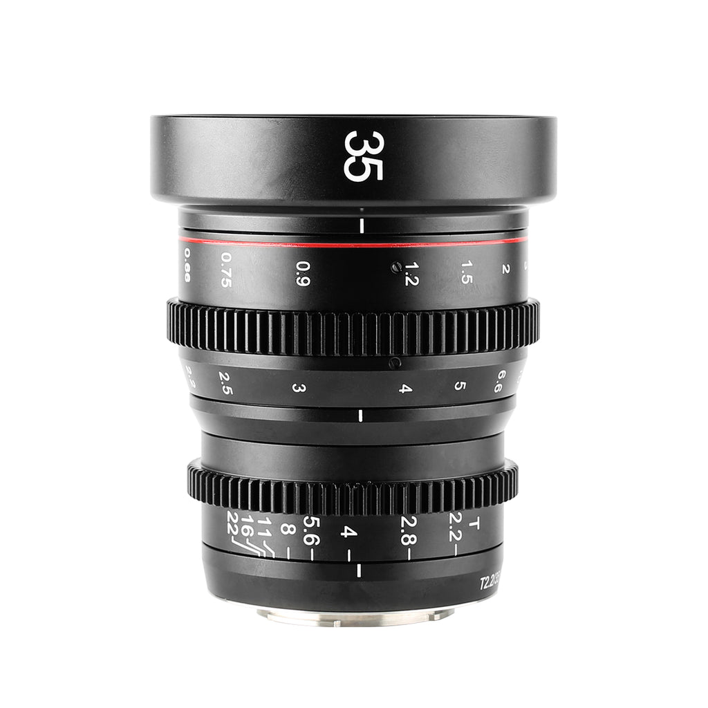 Meike 35mm T2.2 Manual Focus Cinema lens Fit for Sony Fujifilm Olympus Panasonic