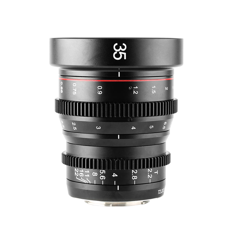 Meike 35mm T2.2 Manual Focus Cinema lens Fit for Sony Fujifilm Olympus Panasonic