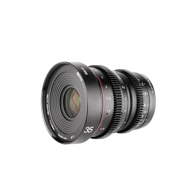 Meike 35mm T2.2 Manual Focus Cinema lens Fit for Sony Fujifilm Olympus Panasonic