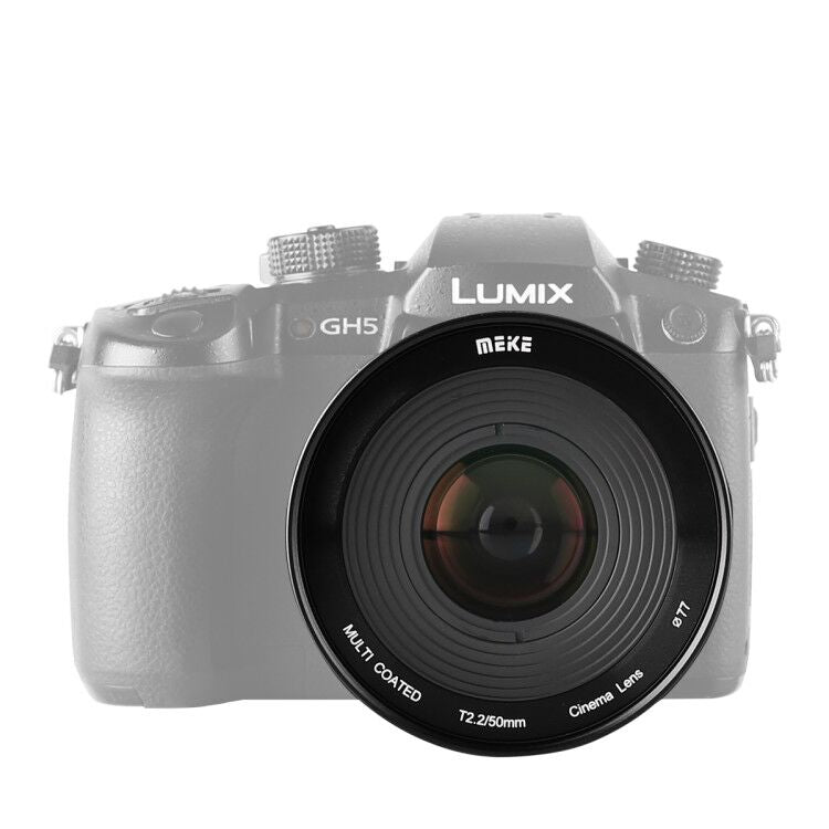 Meike 50mm T2.2 Manual Focus Cinema Lens Fit for Sony Fujifilm M4/3