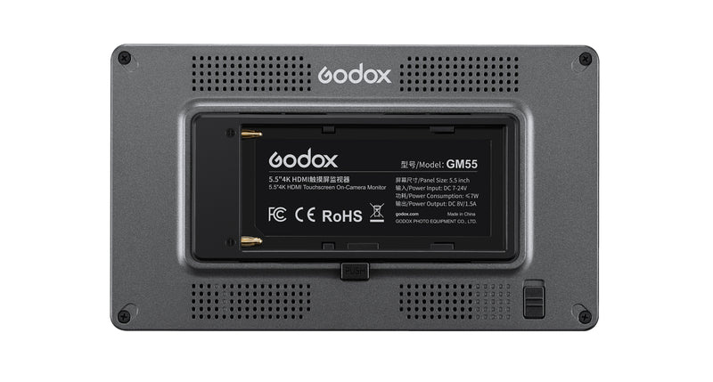 Pre Order! Godox 5.5''4K HDMI On Camera Monitor Touchscreen With Expansive Angle GM55 3D LUT Support