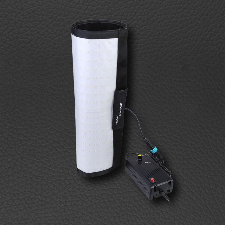 NiceFoto SC-P1000B High CRI TLCI Roll Flex Rollable Cloth LED Video Light with Bracket and Bag