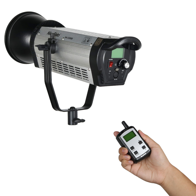 NiceFoto HA-3300B 330W 5500K Daylight COB LED Video Light Kit with Bluetooth + 2.4G receiver