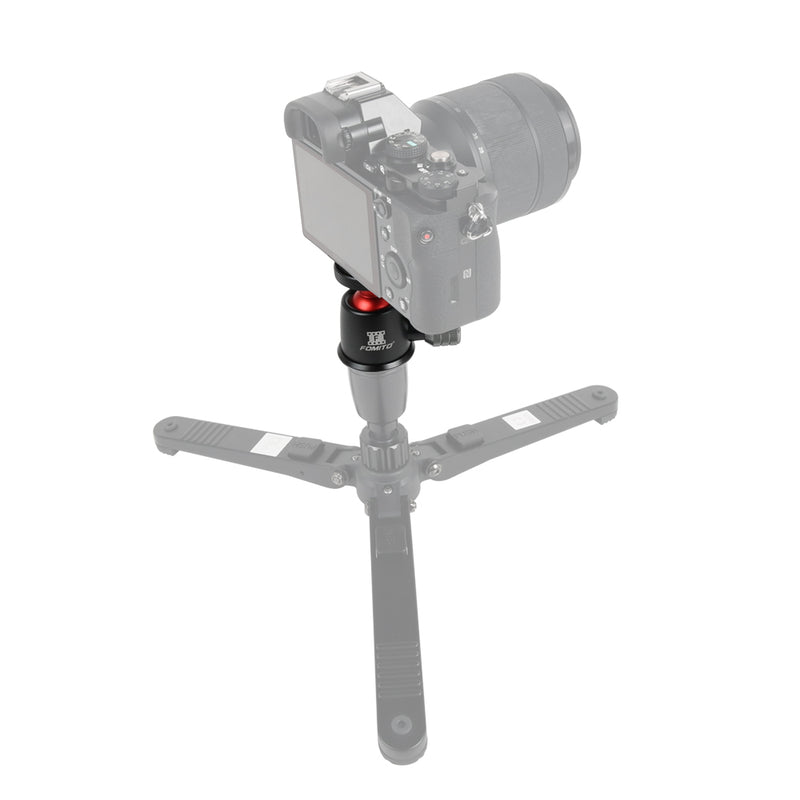 Fomito Q1 Tripod Mini Ball Head 360° Pan with 1/4" Screw for Camera Compact DSLR Phone Light Stand