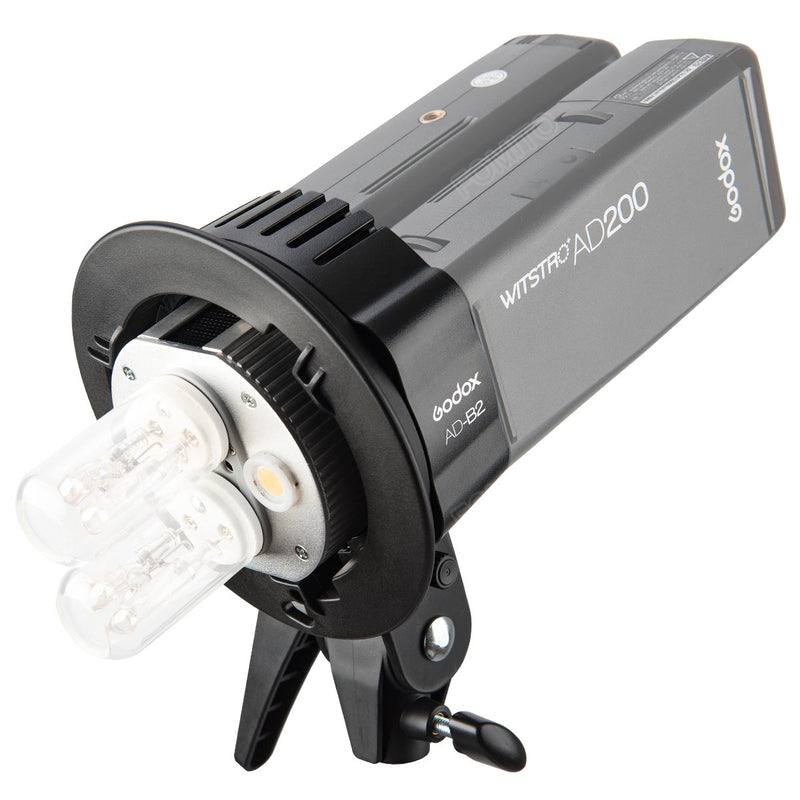 Godox AD-B2 AD200 Dual Power Flash Head S-type double lamp holder - FOMITO.SHOP