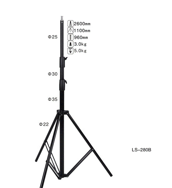 NiceFoto LS-280B Photo equipment accessories retractable &flexible light stand