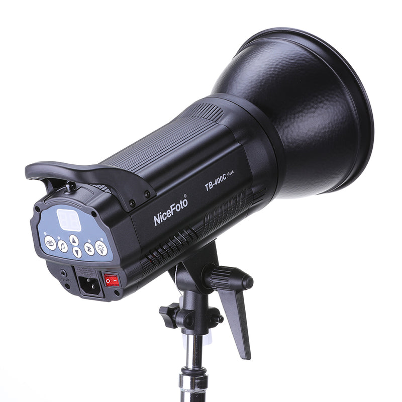 NiceFoto TB-400C 400W GN65 Monolight Strobe Photography Studio Flash with Lamp Head