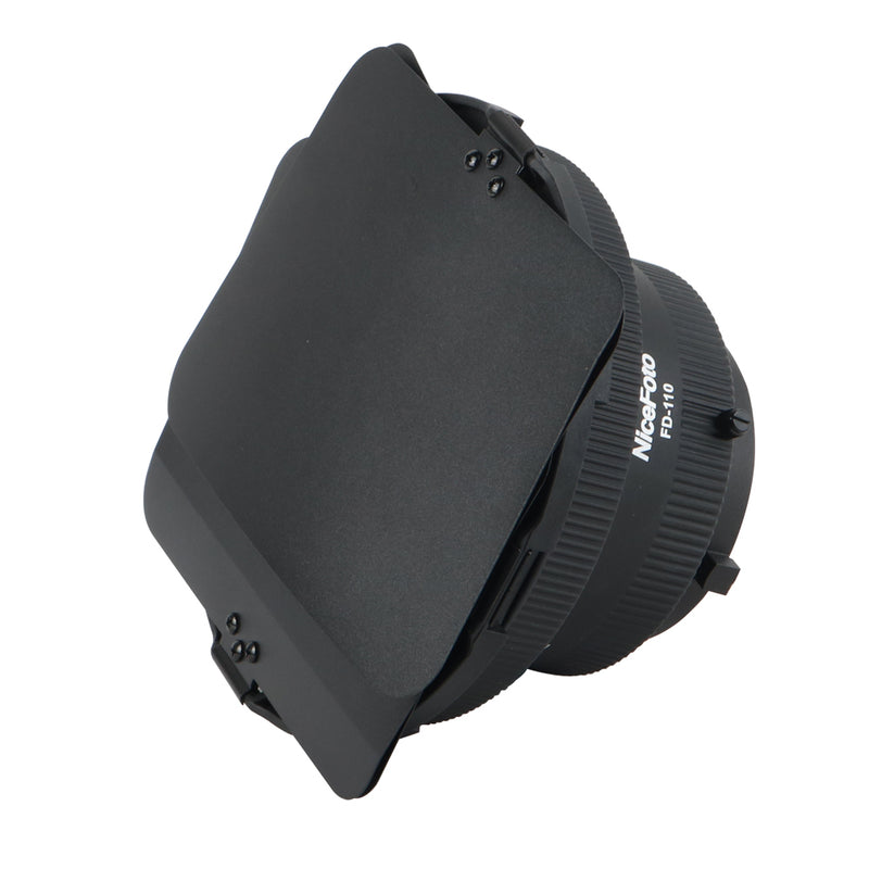 NiceFoto FD-110 Fresnel Light Focusing Adapter Focus Zoom with Barndoor for Bowens Mount Video Light