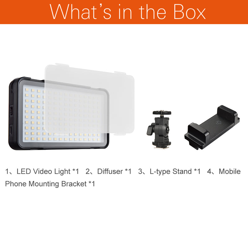 Godox LEDM150 5600K Mobile Phone LED Video Light Bright panel with In-built Battery Rechargeable Battery (USB Power Charge)