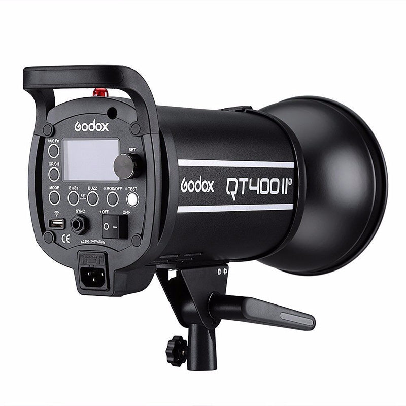 Godox QT400II M Studio Flash Light GN65 110V / 220V Built-in 2.4G Wirless X System 1/8000s High Speed Sync Flash Strobe Light