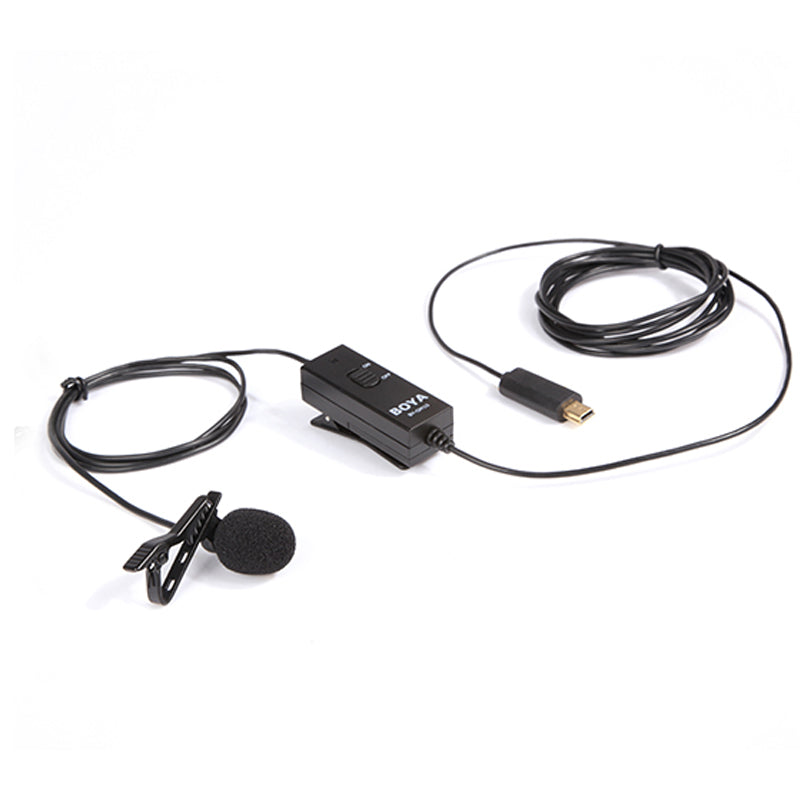 BOYA BY-GM10 Lavalier Microphone Pro Omni-directional Audio with 8m Signal Wire for GoPro HD Hero4 3+ 3