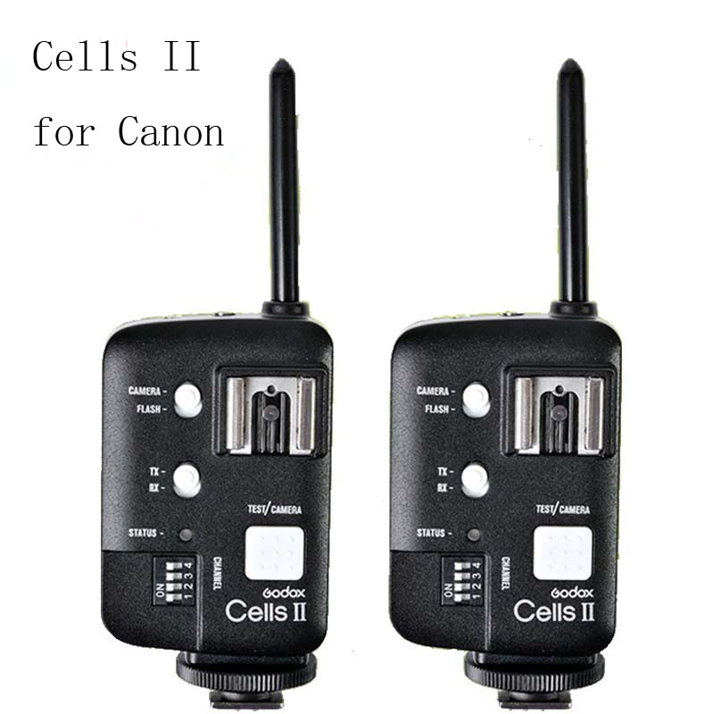 Godox Cells II Cells II-C 1/8000s Wireless Speedlite Flash Trigger Transceiver Kit For Canon 6D 7D 5D2 5D3 60D 70D 650D