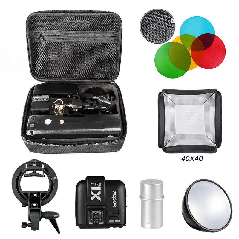 Godox 2.4 TTL HSS AD200 Camera Flash Light+X1T-C Transmitter+AD-S2+Softbox Kit - FOMITO.SHOP