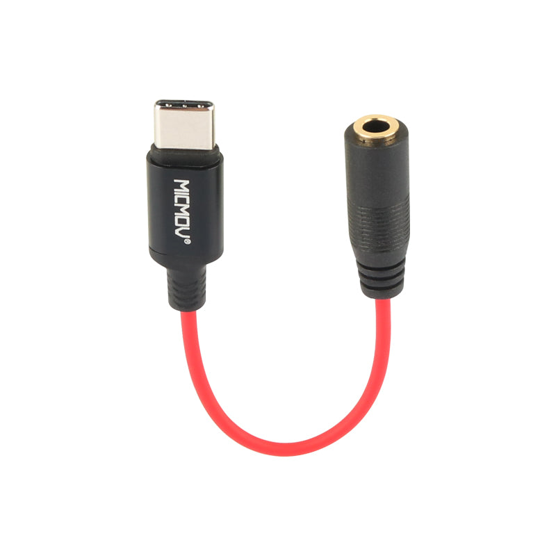 MICMOV 3.5mm to Type-C Headphone Jack Adapter Length 5 inch / 12.7cm Compatible 3.5mm Hole