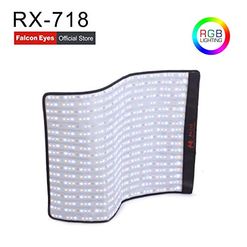 Falcon Eyes RX-718 100W RGB LED Roll-Flex Portable Video Light Adjustable Film Light Special-Effects