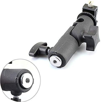 Fomito Metal E-type Flash Holder Universal Hot Shoe Bracket Tripod for Reflective Umbrella