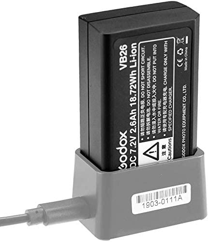 Godox VB26 Panasonic Rechargable Li-ion Battery Pack for V1 Series Flash With Indicator Light