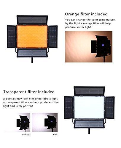 FalconEyes LP-2805TD 140W Video Light Panel CRI95 17000LUX 3000-8000K Color Temperature Adjustable - FOMITO.SHOP