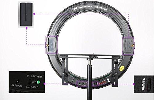 FalconEyes DVR-512DVC  Ring LED Lighting Video (3000k-5600K Dimmable) - FOMITO.SHOP