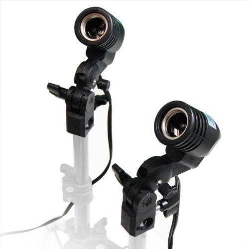 NiceFoto FLH-01 E27 Single Head Photo Lighting Bulb Holder,Umbrella Bracket Photography Studio Ligh For E27