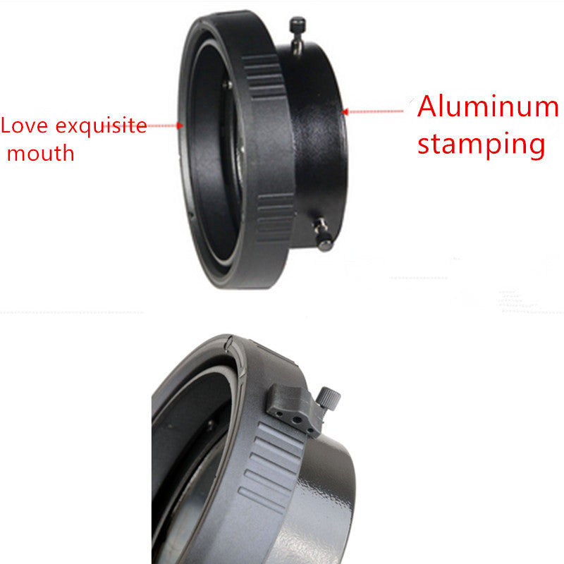 NiceFoto SN-20 Mini Mount to Elinchrom Mount Interchangeable Ring Adapter for Mini Mount Studio Flash