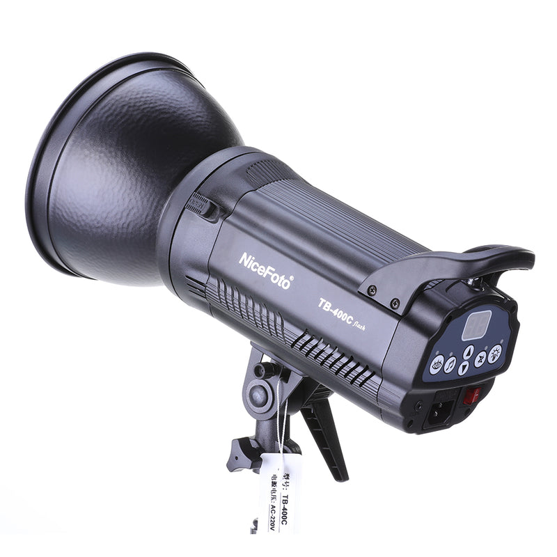 NiceFoto TB-400C 400W GN65 Monolight Strobe Photography Studio Flash with Lamp Head