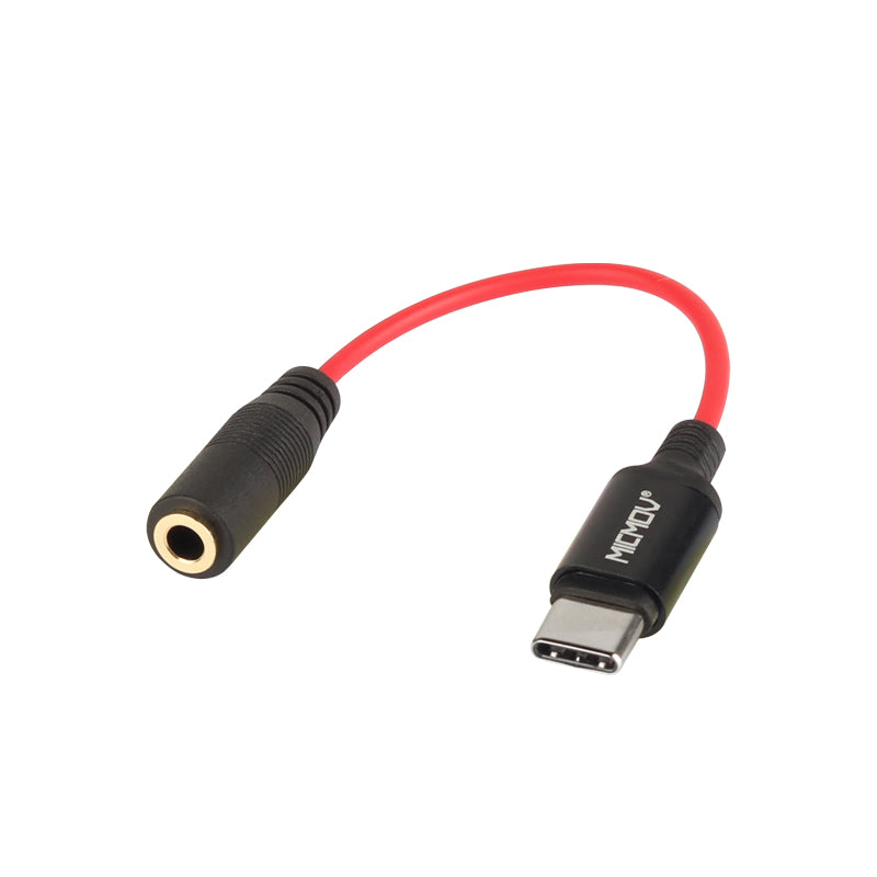 MICMOV 3.5mm to Type-C Headphone Jack Adapter Length 5 inch / 12.7cm Compatible 3.5mm Hole