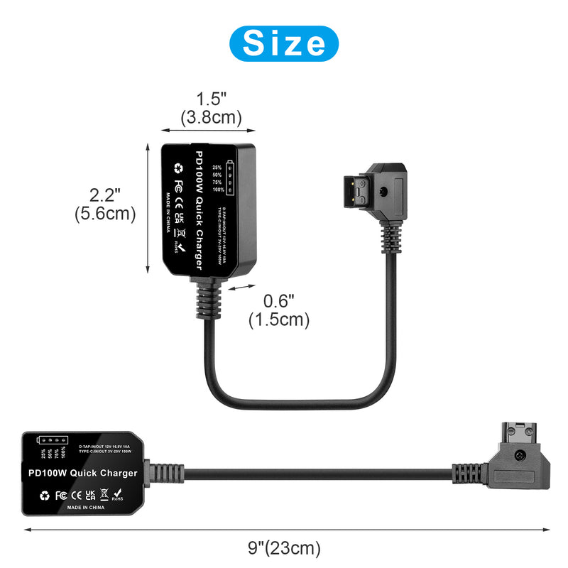 Type-c 100w For SONY V Adapter Battery charger