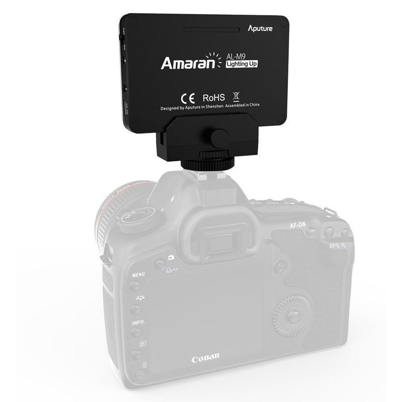 Aputure Amaran AL-M9 Ultra-thin Lightweight 9 Steps Adjustable Brightness Pint-Sized LED Fill Light