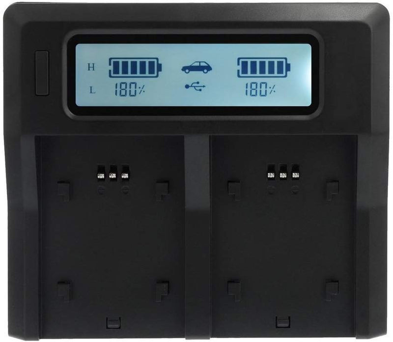 Fomito EN EL14 Dual Digital Battery Charger with LCD Screen Compatible with Nikon