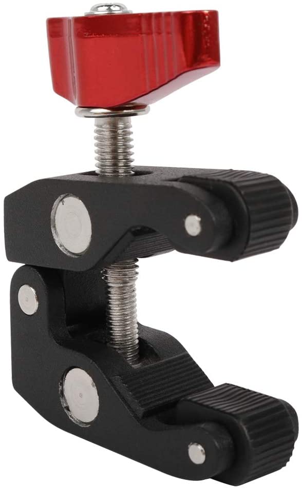Fomito Super Camera Crab Clamp Mount X1 with 1/4 to 1/4 inch and 1/4 to 3/8 inch Screw Converter