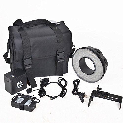 FalconEyes DVR-240DF Kit Dimmable 240 LED Ring Video Light 3200-6500K Adjustable - FOMITO.SHOP