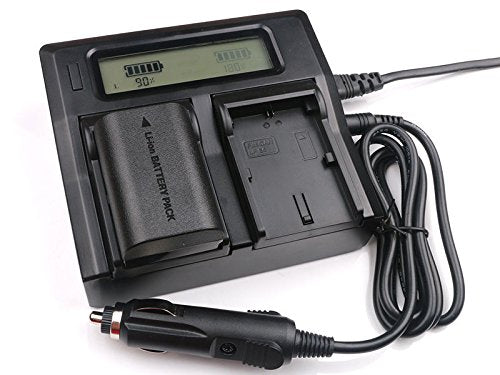 Fomito LP-E6 LP-E6N Dual Channel Digital Charger with LCD Display for Canon EOS 5D, 5DS, 5DS R, 6D, 7D, 7DS, 60D, 60D, 70D Camera