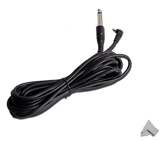 Fomito Flash Sync Cable 5m /15 feet - 6.35mm (1/4 inch) Male PC Studio Strobe Trigger Camera Lighting for Godox Neewer Nicefoto Jinbei Yongnuo