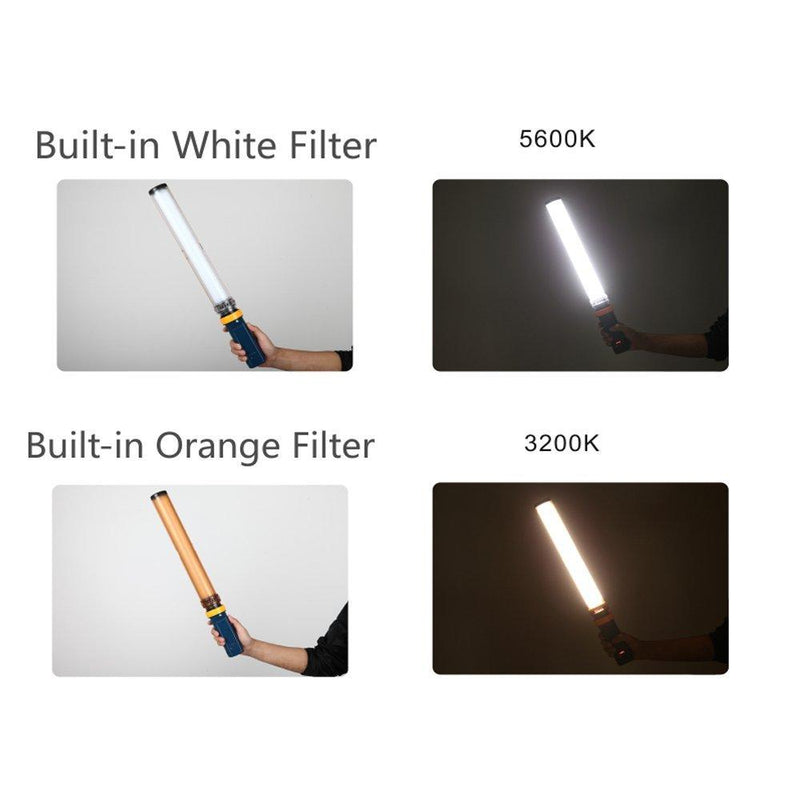 FalconEyes Saber 3 LED Photo Video Continuous Light 15W 3200/5600K High t Handheld LED Light Stick - FOMITO.SHOP