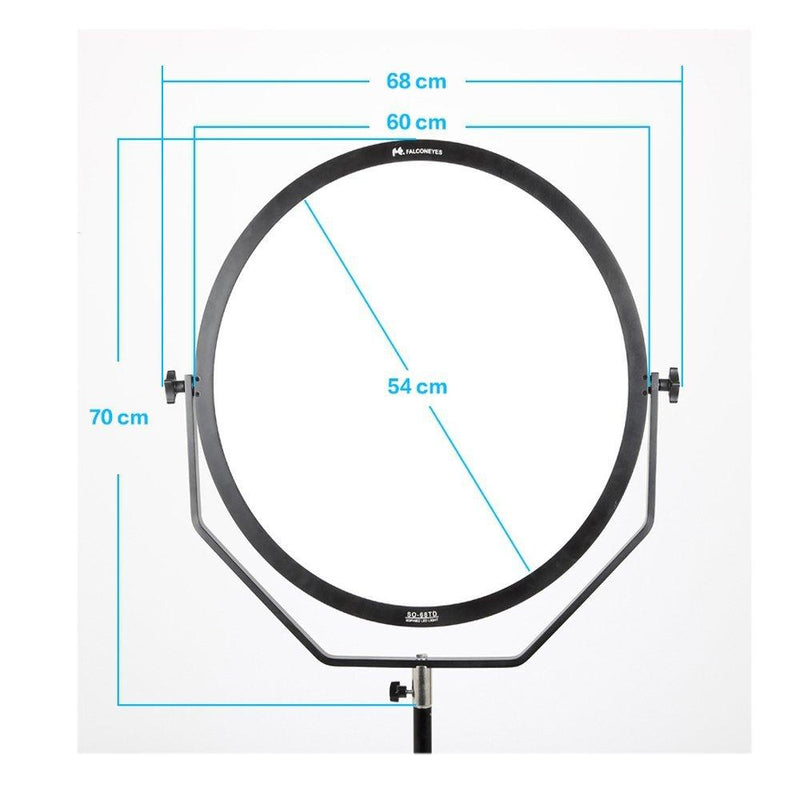 FalconEyes SO-68TD 360pcs 68W Soft LED FlapJack LED Bi-Color Edge Light (SO-68TD) - FOMITO.SHOP