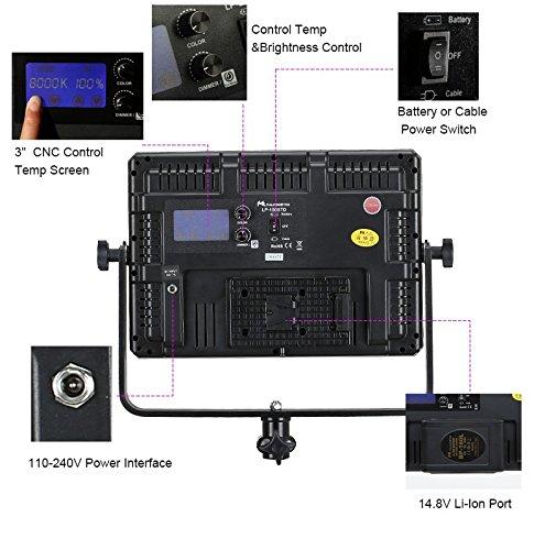 FalconEyes LP-1505TD 75W LED Studio Light 3000K-8000K Color Temperature Adjustable LEDs Video Light - FOMITO.SHOP