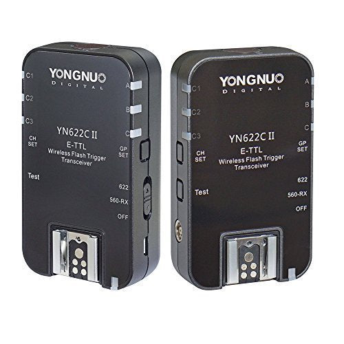 YONGNUO YN622C II Wireless ETTL Flash Trigger with High-speed Sync HSS 1/8000s for Canon camera - FOMITO.SHOP