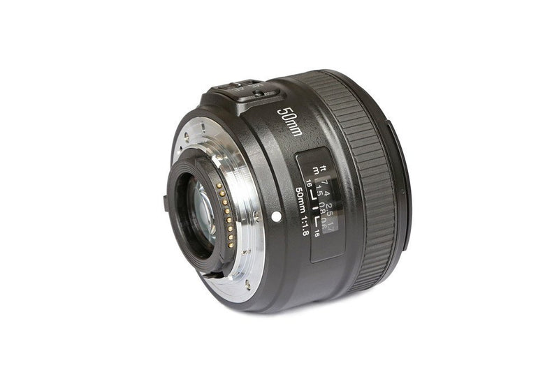 YONGNUO YN50mm F1.8N Standard Prime Lens Large Aperture Auto Manual Focus AF MF for Nikon DSLR Cameras - FOMITO.SHOP