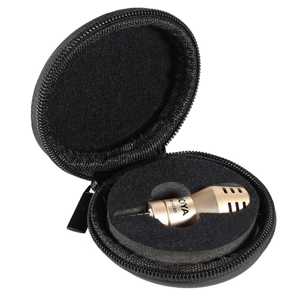 BOYA BY-MM1 Mini Cardioid Microphone Metal Electret Condensor Video Mic  3.5mm Plug for Smartphone Tablet PC DSLR Camera 