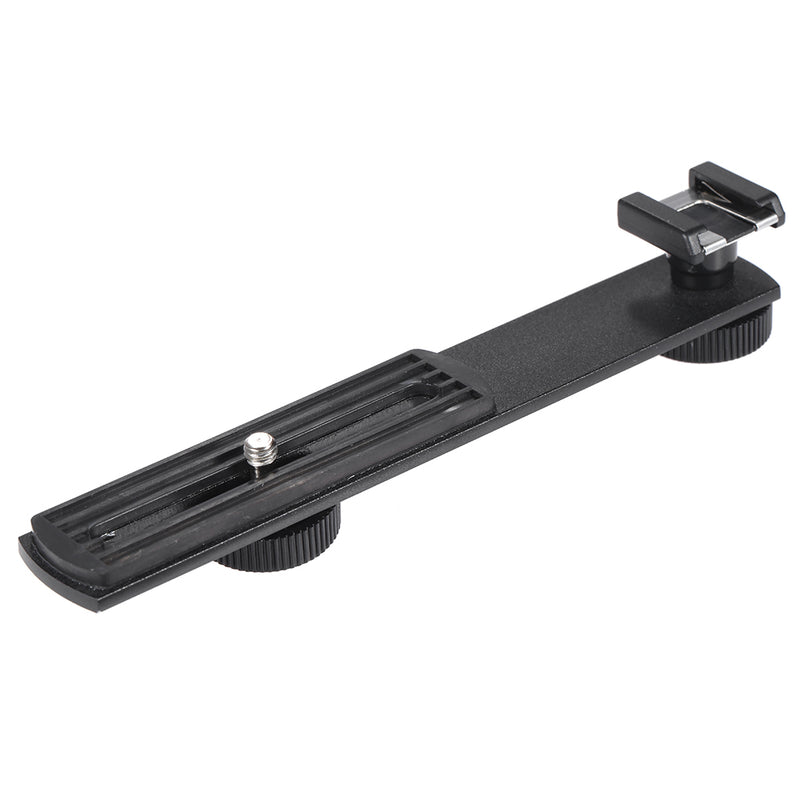 BOYA BY-C01 Microphone Accessories Aluminium Black Universal Microphone Bracket Additional Cold-shoe and 1/4" Screw Mount