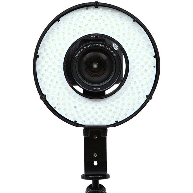 FalconEyes DVR-240DF Kit Dimmable 240 LED Ring Video Light 3200-6500K Adjustable - FOMITO.SHOP