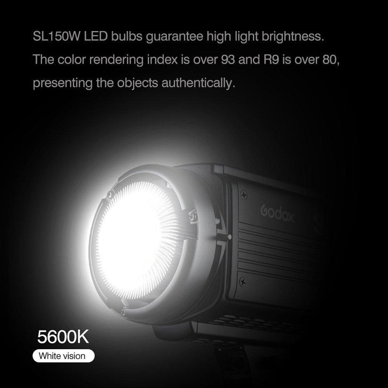 Godox SL-150W 150W 5500K Bowens Mount LED Continuous Video Light - FOMITO.SHOP