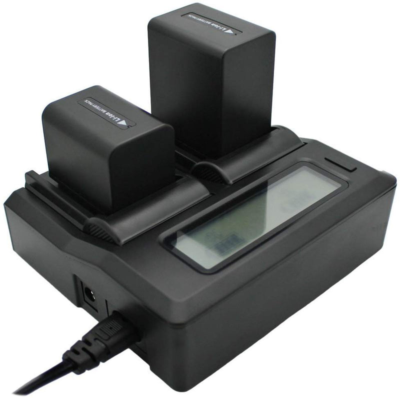 Fomito EN EL14 Dual Digital Battery Charger with LCD Screen Compatible with Nikon