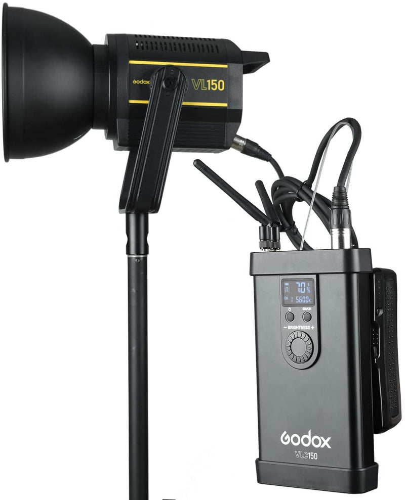 Godox VL300 VL200 VL150 LED Video Light Bowens Mount with U-type bracket Remote Control Controller