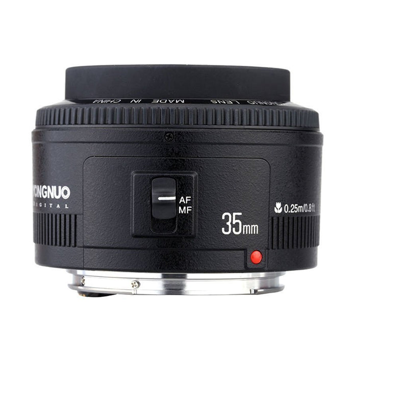 Yongnuo YN35mm F2 Lens 1:2 AF / MF Wide-Angle Fixed/Prime Auto Focus Lens For Canon EF Mount EOS Camera - FOMITO.SHOP