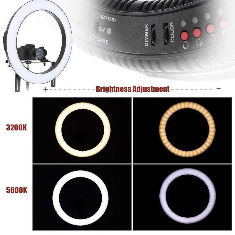 FalconEyes DVR-160TVC Photography Studio Video LED Ring Light(3200K-5600K) - FOMITO.SHOP