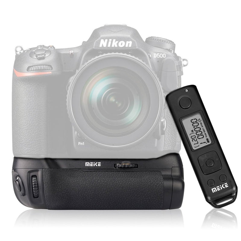 Meike MK-D500 Pro Power pack Built-in 2.4GHZ FSK Remote Control Shooting for Nikon D500 Camera - FOMITO.SHOP